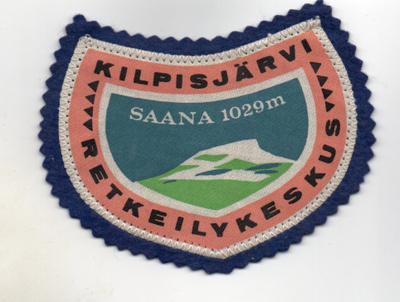 Kilpisjärvi; Matkailu /hihamerkki (kangasta)