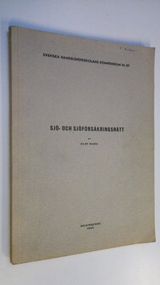 Olof Riska : Sjö- och sjöförsäkringsrätt