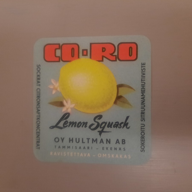 etiketti Tammisaari Hultman, CO-RO
