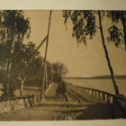 Punkaharju, mies ja hevosrattaat, silta, mv pk, ei p. - pikkukuva 1