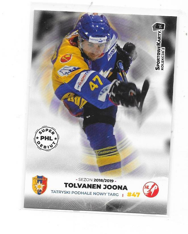 2018-19 PHL # Joona Tolvanen Nowy Targ ex Ässät