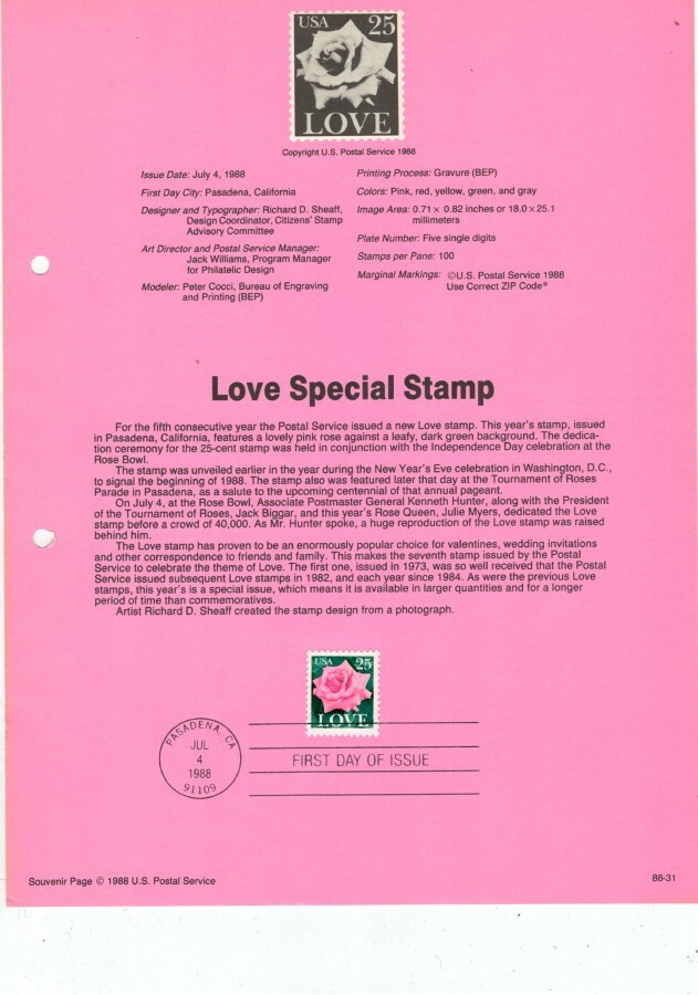 USA Mi 1988  ensipäivälehti (ETB)