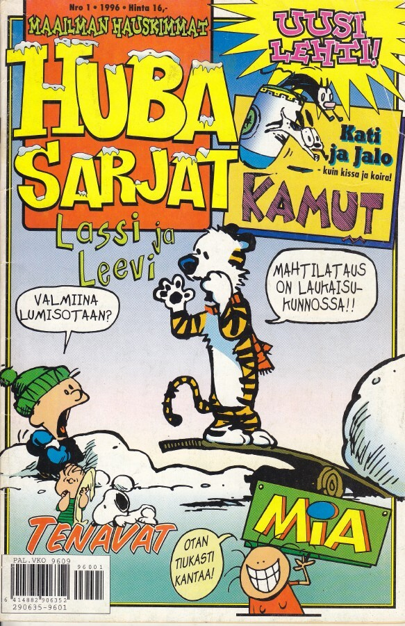 Huba sarjat 1/1996 Lassi ja Leevi, Kamut, Tenavat...
