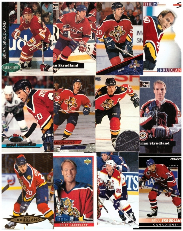 12 x BRIAN SKRUDLAND Canadiens, Panthers, Flames