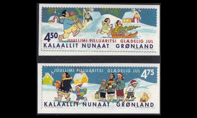 Grönlanti 391-2 ** Joulu tarramerkit (2002)