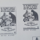 Godzilla Vs. Bionic Monster 1977 One Sheet Pressbook - pikkukuva 3