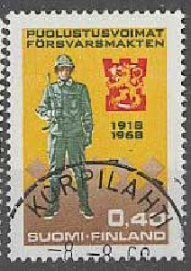 1968 puolustusvoimat 40p kaunis KORPILAHTI -68