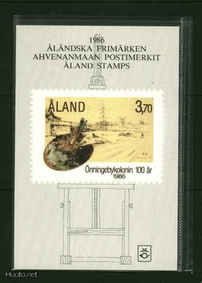 Ahvenanmaa  Postimerkkien vuosilajitelma v 1986