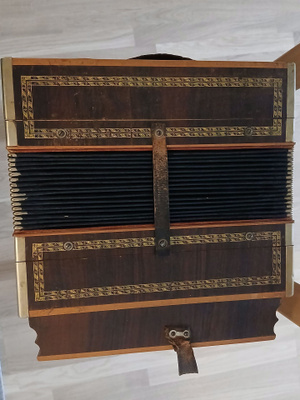 Vintage; Hohner Accortdeon 2 rivinen + Echo haitari