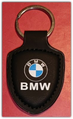 Pieni nahkainen musta BMW-avaimenperä #31766