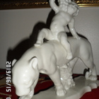ART DECO, BACCUS PANTTERILLA PIT. 27,5 CM VEISTOS / FIGURI - pikkukuva 1
