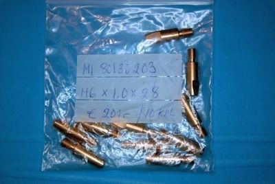 Virtasuutin M6x1,0x28mm 10 kpl pussi