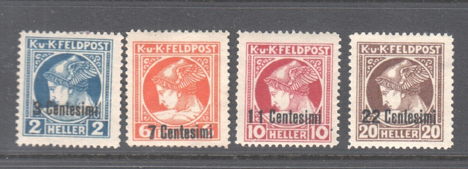 Itävalta kenttäposti  italiassa sanomalehtimerkit.