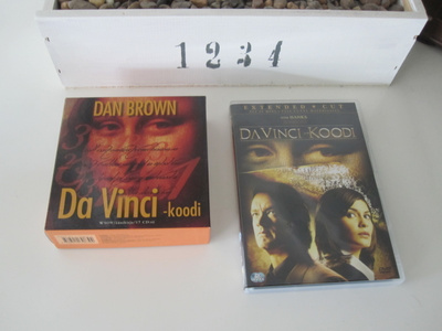 Da Vinci-Koodi Äänikirja+Extended Cut Elokuva 2 Dvd