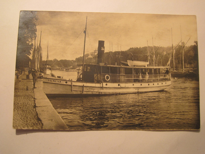 VANHA Postikortti Turku Laiva Salmetar 1920-l