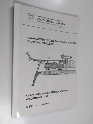 Maanalaisten tilojen rakentamisyhdistys ry tuotekehityspr...