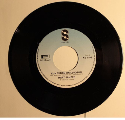 Mart Sander :  Kun Sydän On Levoton  -  7"