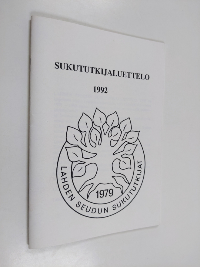 seudun Lahden : Sukututkijaluettelo 1992