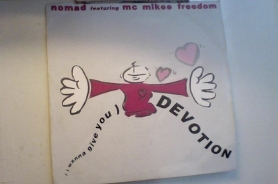 NOMAD + MC MIKEE FREEDOM  ::  DEVOTION :: VINYYLI  7"   1990