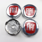 Fiat vannekeskiöt – Kromi-punainen – 60mm (4kpl - pikkukuva 1