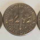 3 kpl USA dime 1967, 1968 & 1976, 2 kuvaa - pikkukuva 2