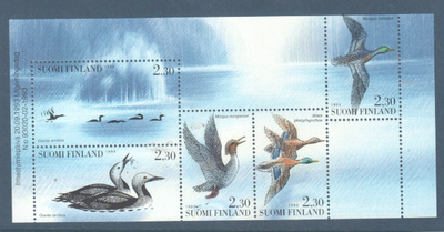 1993 Vesilintuja vihonlehti postituoreena.
