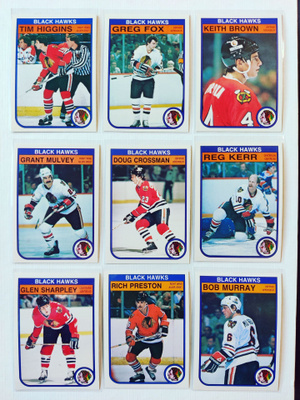 82-83 Opc - Chicago Black Hawks 9kpl