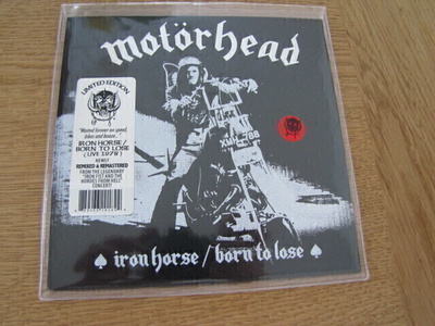 Motörhead Iron horse /Born to lose 7 45 US 2021 punainen vin