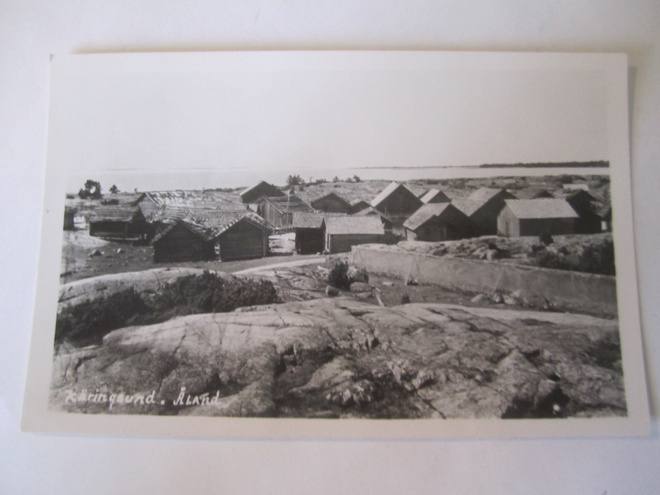 VANHA Postikortti Käringsund Ahvenanmaa 1950-l