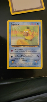 Psyduck #53 Fossil set card