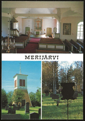 Merijärvi kirkko ja hautausmaa