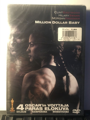 MILLION DOLLAR BABY, DVD, Eastwood, Swank, muoveissa