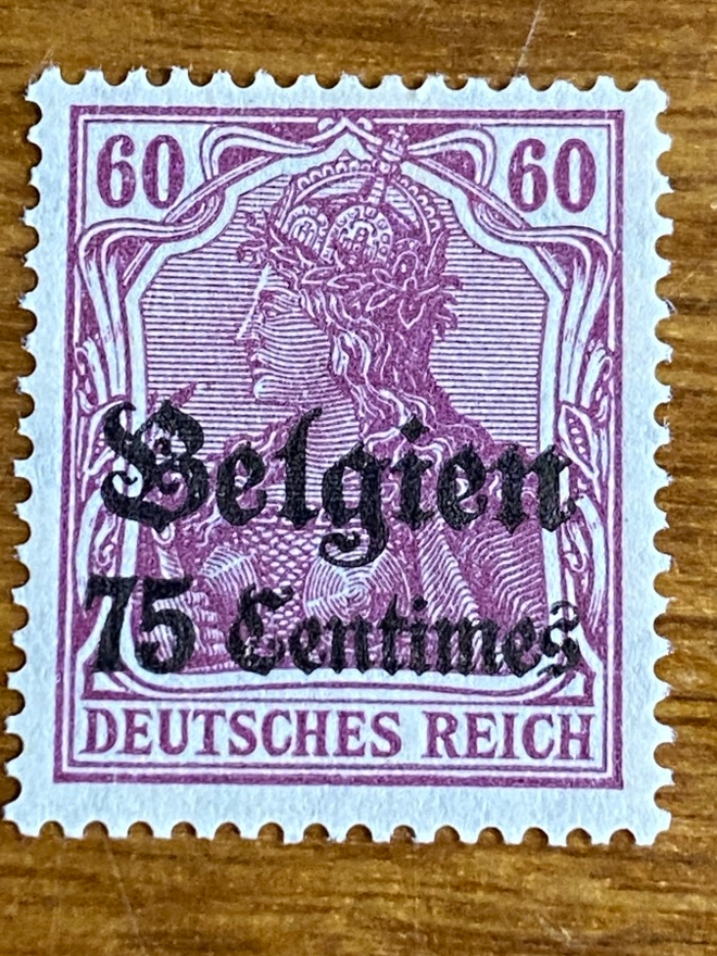 SAKSA REICH 1914-1918 BELGIA MIEHITYS**