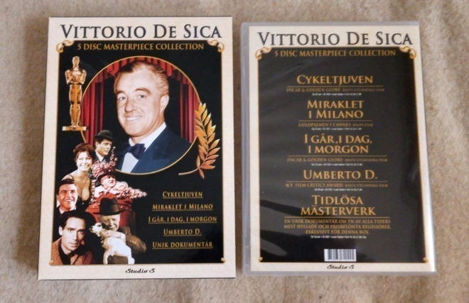 VITTORIO DE SICA: Masterpiece coll 5DVD box - Suomitekstit