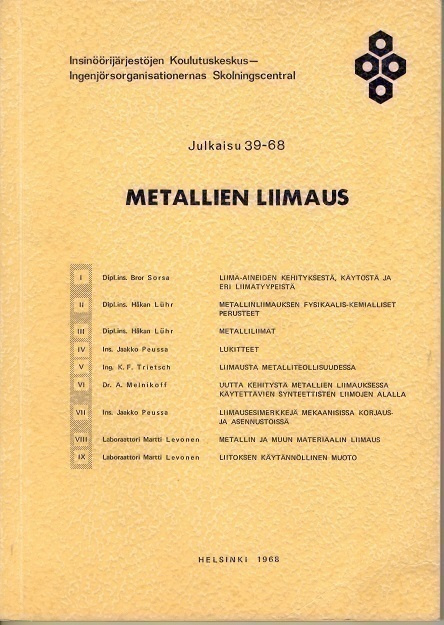 Metallien liimaus +liite (toim. Levonen ym.)