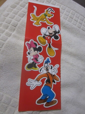 Disney Liimamerkki 4 kpl Hessu, Pluto, Mikki, Minni