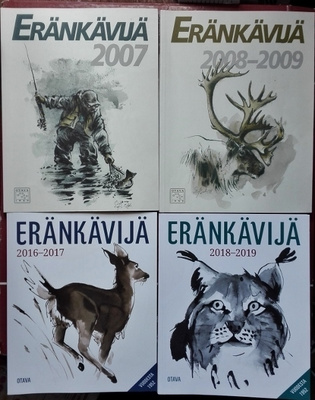 Eränkävijä-kirjat 4 Eur/kpl tai 4 kpl/13 Eur +.t.k.