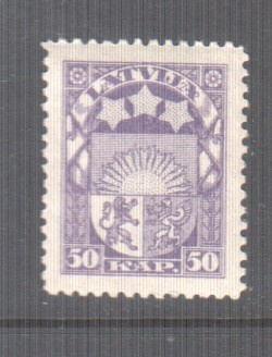 Latvia 1921   Mi 77 liimakkeellisena.