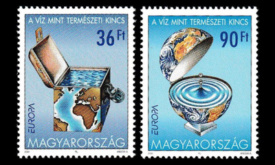 Unkari 4674-5 ** Europa vesi (2001)