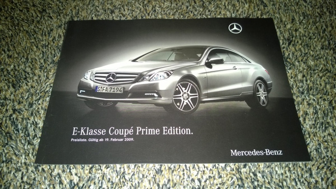 Esite Mercedes E-sarjan Coupe Prime Edition, C207, 2009