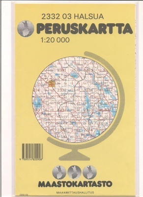 Peruskartta 1:20 000 Halsua