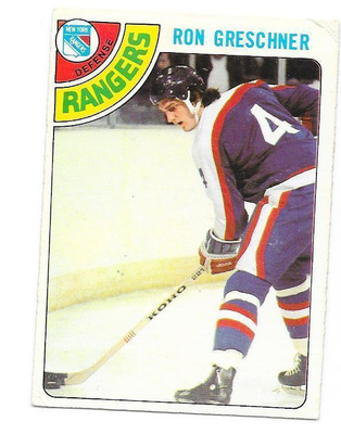 1978-79 OPC #154 Ron Greschner New York Rangers