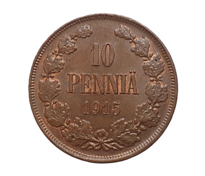 10 Penniä 1915 - Hyväkuntoinen!!