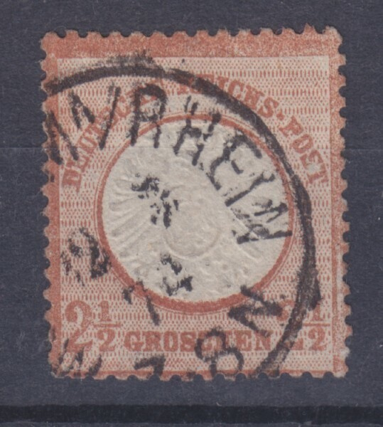 Saksa reich  1872 2½ gr iso rintakilpi.
