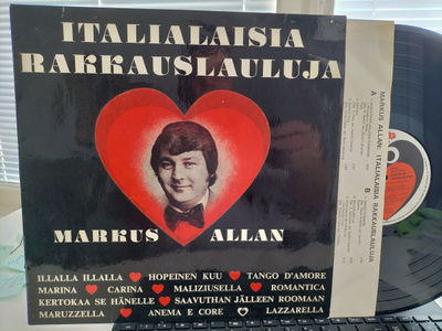 MARKUS ALLAN, Italialaisia rakkauslauluja, LP -77 RARE !!
