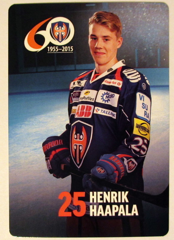 Henrik Haapala Tappara teamset kortti