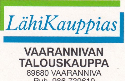 Vaaranniva, Vaarannivan  Talouskauppa      b590