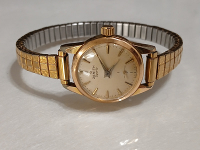 Toimiva Vintage Zenith Sporto naisten rannekello Swiss Made