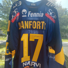 Justin Danforth #17 - Lukko 2019-20 Game Issued + signeeraus - pikkukuva 2