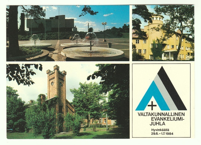 Postikortti: Evankeliumijuhla Hyvinkäällä 1984